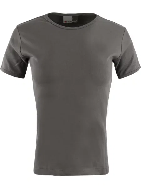 T-shirt Promodoro Interlock Jasnoszary szara