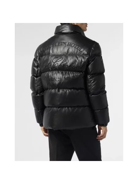 Kurtka skórzana Philipp Plein czarna