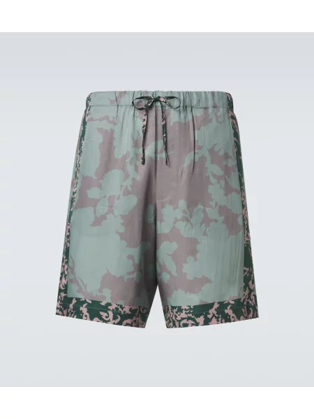 Pantaloni scurți Dries Van Noten cu imagine