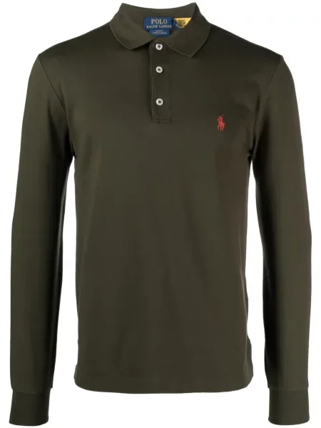 Kožne dugo čarape Polo Ralph Lauren karirane smeđa