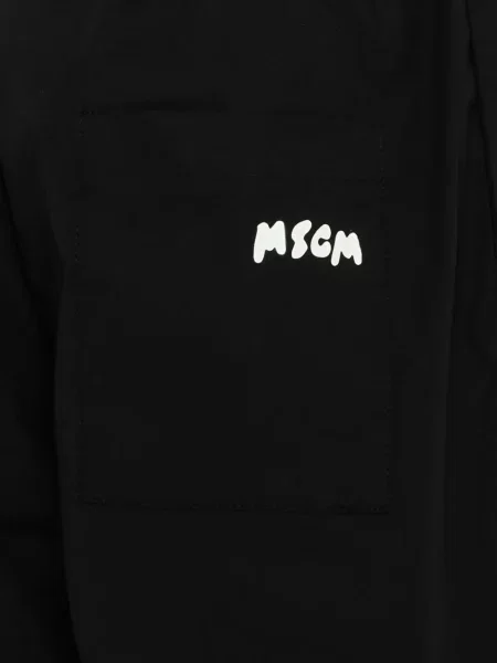 Spodnie dziecięce Msgm czarne