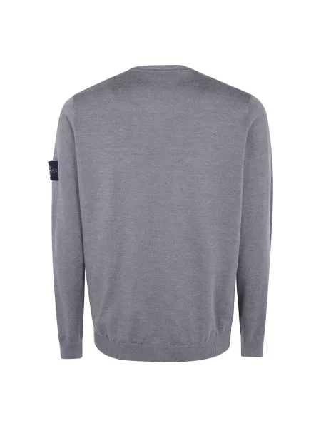 Sweter Stone Island z kamieniami szary