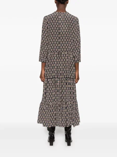 Rochie 's Max Mara cu imagine cu imprimeu geometric negru