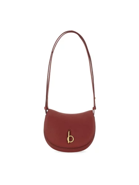 Torebka Burberry skórzana czerwona