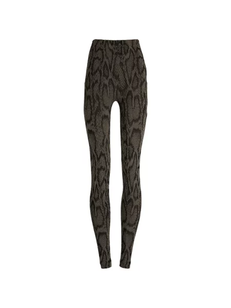 Leggings Wolford cu imagine cu imprimeu animal print verde