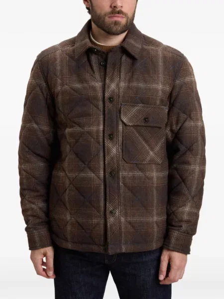 Matlasat cămașă Woolrich în carouri maro