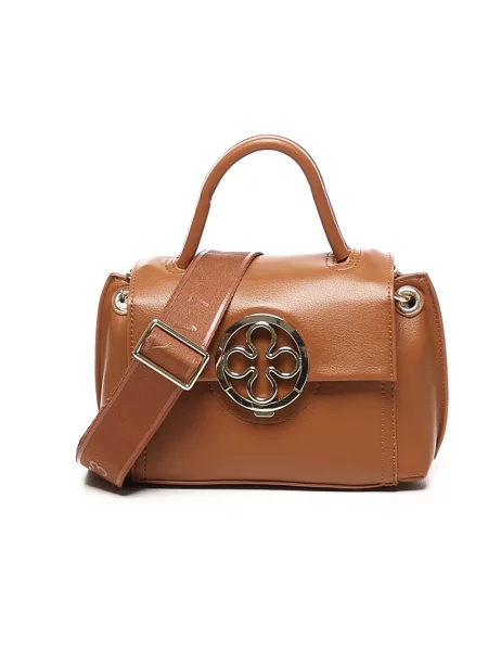 Mała mały torebka skórzana V73 skórzana brązowa