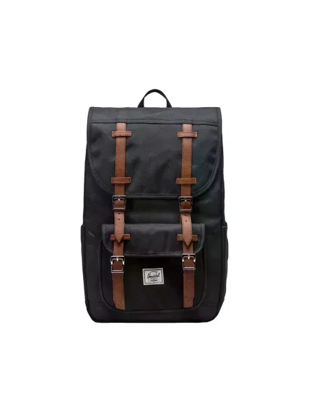 Herschel hátizsák Little America Mid Backpack nagy mintás fekete