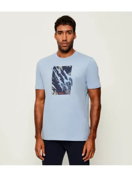 BOSS ORANGE Tricou Te_Animali albastru