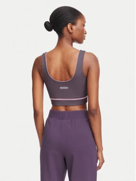 Emporio Armani športová podprsenka fialová