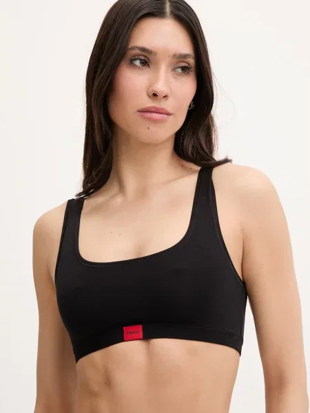 HUGO podprsenka s modalem SIGNATURE BRALETTE černá