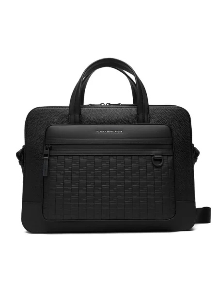 Torba za laptop Tommy Hilfiger crna