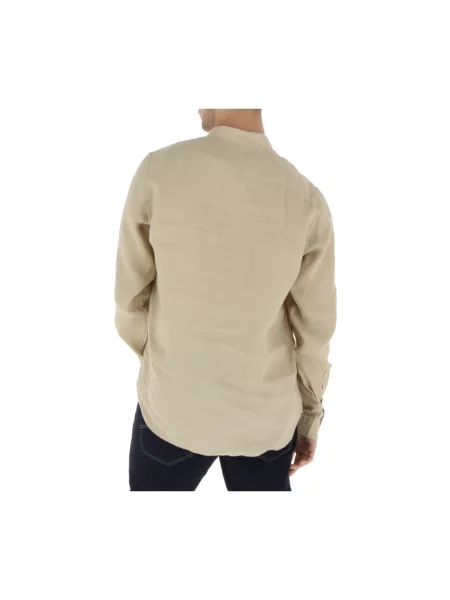 Lniana koszula Timberland beżowa