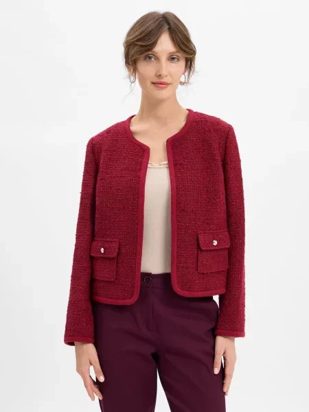 JOOP! Marynarka Joella Kobiety Bouclé jednolity 36 czerwony