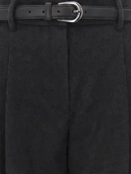 Pantaloni Max Mara de lână gri