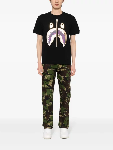 Raštuotas marškinėliai A Bathing Ape® juoda