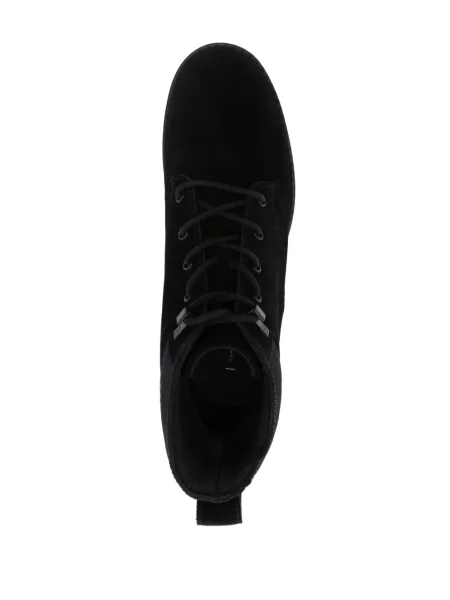 Botine Tommy Hilfiger din piele de căprioară negru