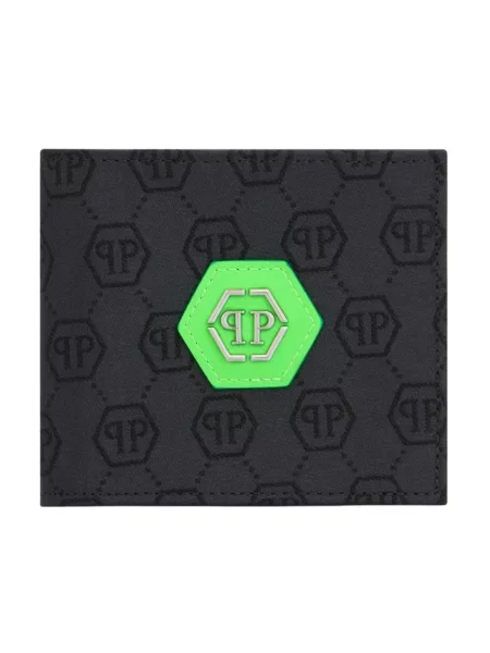 Portfel Philipp Plein skórzany czarny