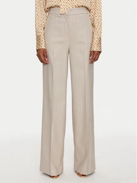 Hlače iz tkanine Maryley bež