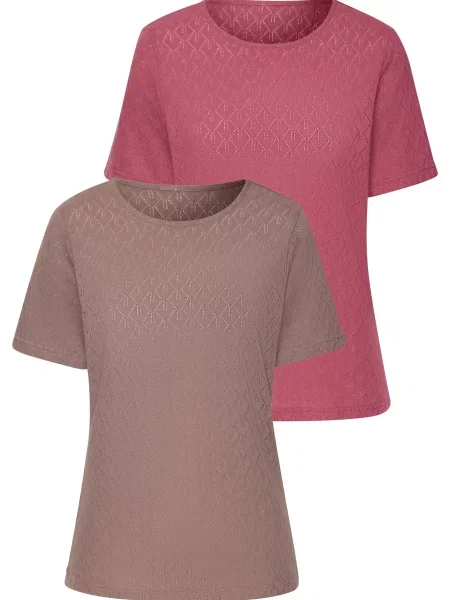 VIVANCE Majica temno / jagoda siva