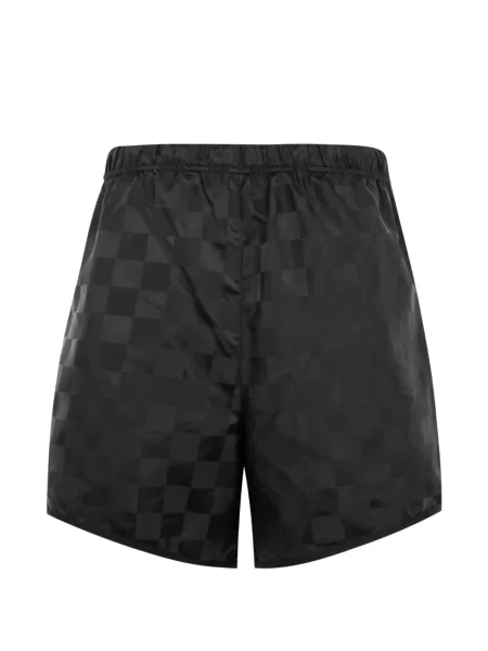 Карирани фитнес зала къс шорти Fear Of God Essentials черно