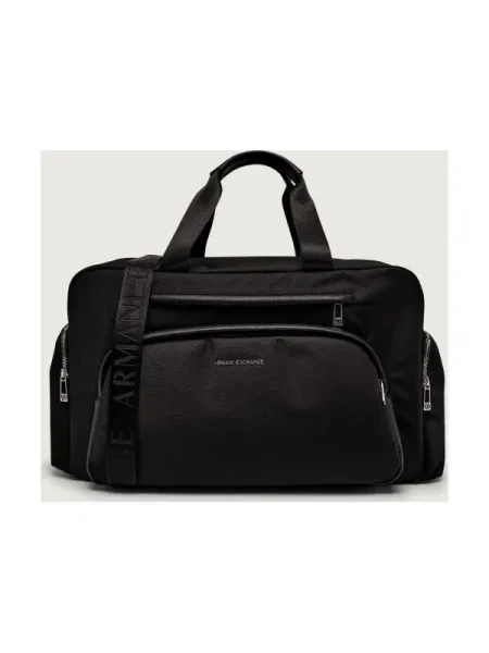 ARMANI EXCHANGE Geantă de călătorie SINGAPORE' negru
