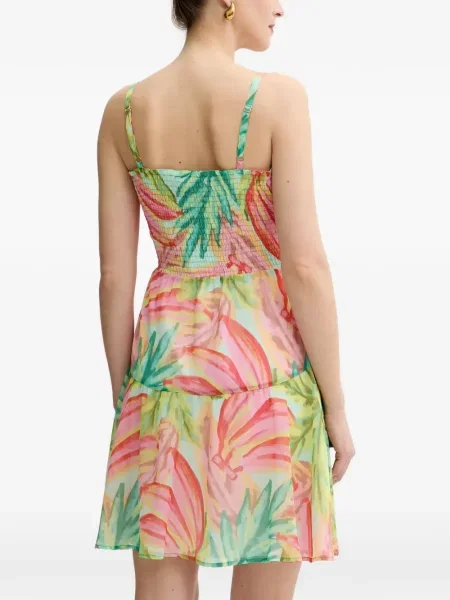 Rochie mini Morgan cu imagine cu imprimeu tropical verde