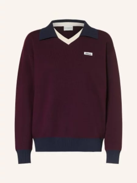 Claudie Pierlot Sweter rot fioletowy