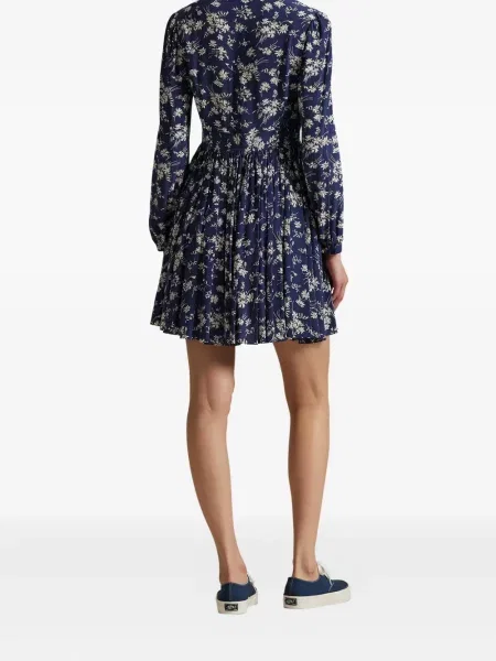 Spodnie Polo Ralph Lauren skórzane z nadrukiem z wzorem paisley czarne