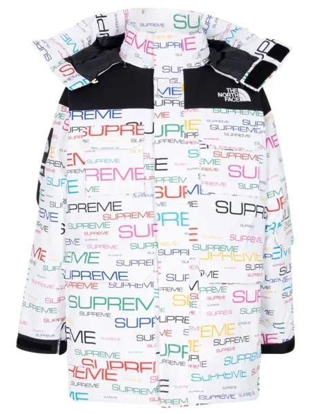 Geacă cu puf Supreme alb