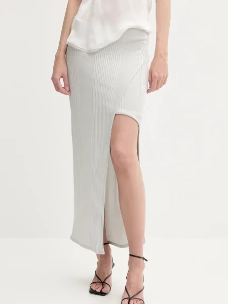 IRO fustă maxi drept gri