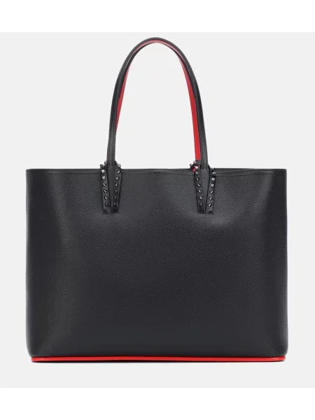 Usnjena torbica Christian Louboutin črna