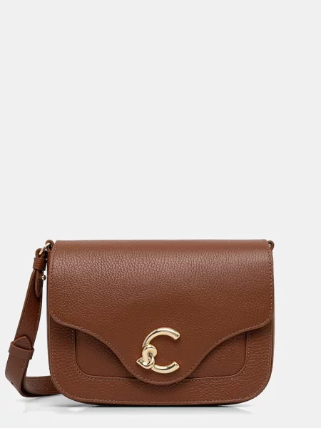 Coccinelle crossbody kabelka dámska kožená hnedá