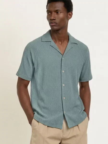 Reiss Letní Košile Knox Comfort Fit zelená