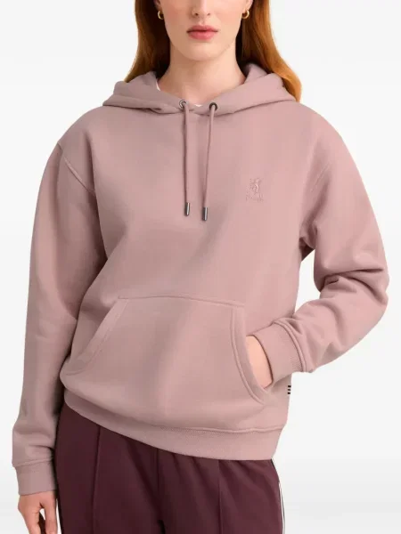 Hoodie Pringle Of Scotland με κέντημα ροζ