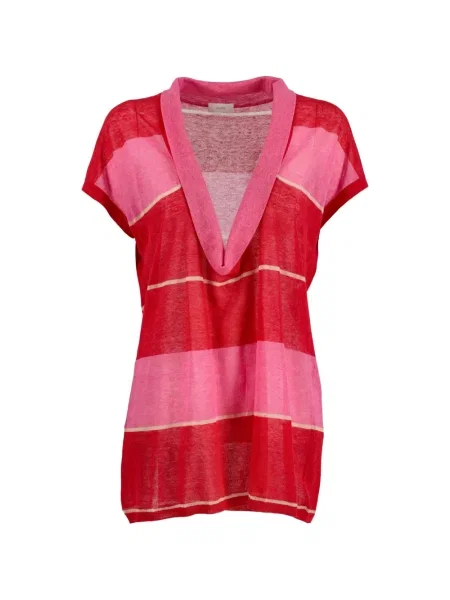 Koszulka Malo w paski czerwona