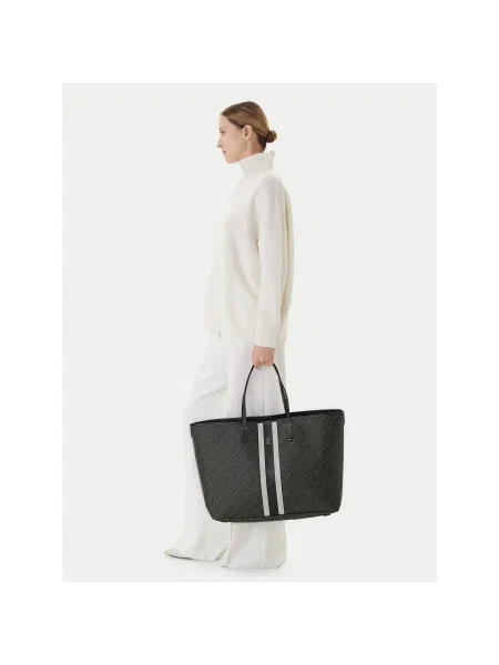 Tommy Hilfiger Дамска чанта Th Monoplay Le Maxi Tote черен