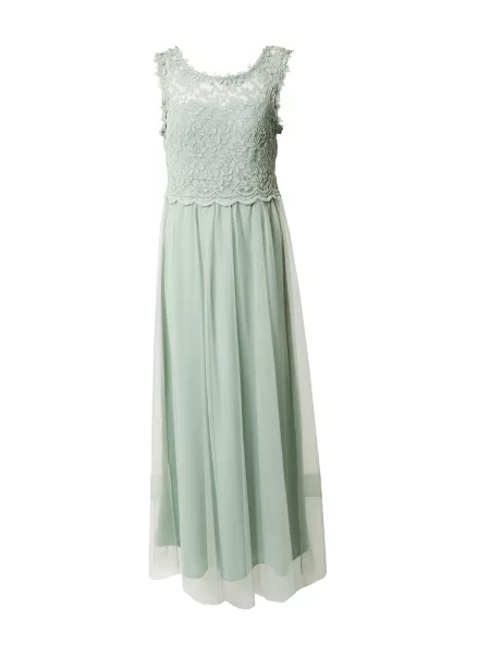 VILA Večerna obleka Lynnea pastelno zelena