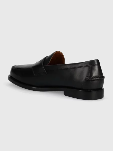 Kožené mokasíny Polo Ralph Lauren Alston Penny černé