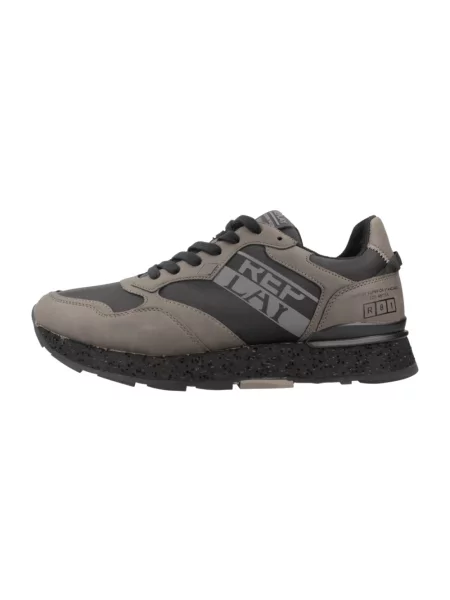 Sneakersy Replay sznurowane szare