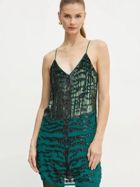 Pinko rochie verde