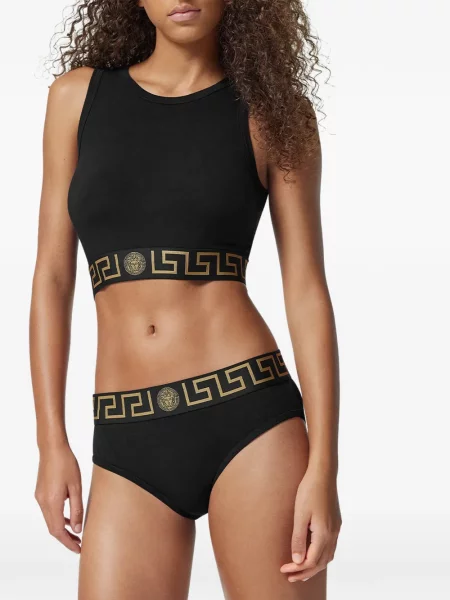 Chiloți briefs Versace din jerseu negru