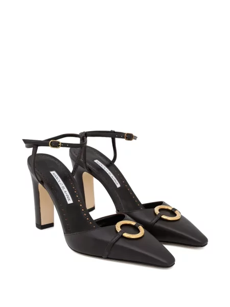 Pantofi cu toc Manolo Blahnik din piele negru