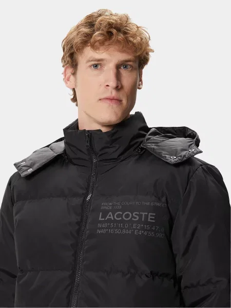 Lacoste Зимова куртка чорний