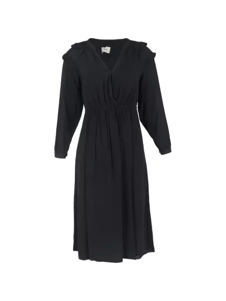 Rochie midi Ba&sh cu volane negru