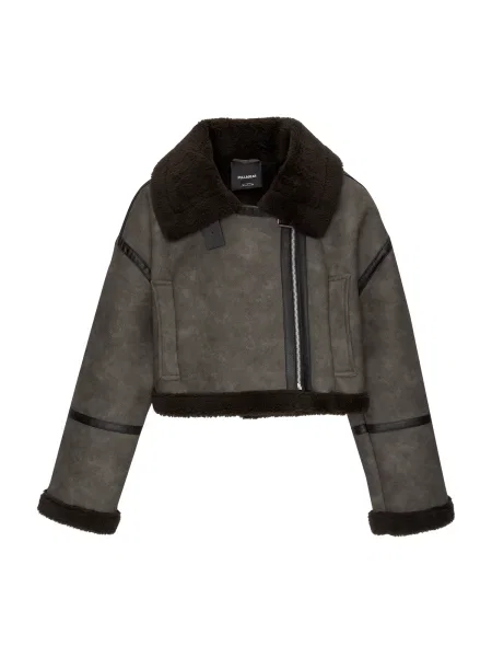 Pull&Bear Geacă de primăvară-toamnă ciocolatiu / pământiu