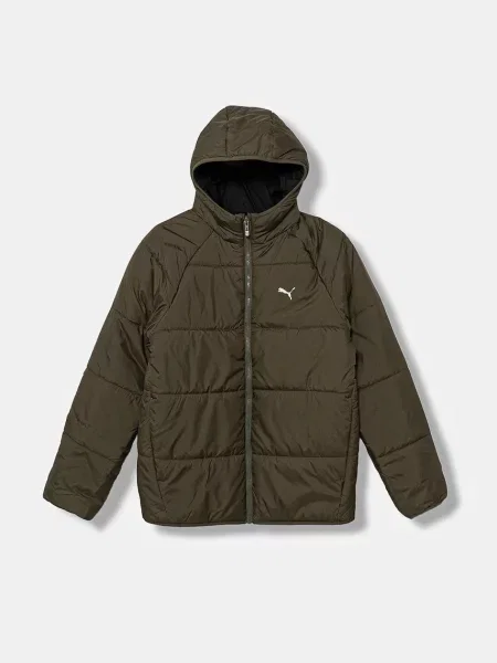 Puma Dětská oboustranná bunda Reversible Puffer Jacket zelená