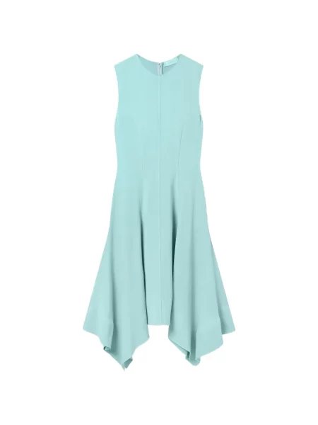 Rochie Stella Mccartney fără mâneci asimetrică albastru