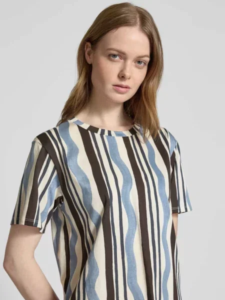 T-shirt z okrągłym dekoltem model ‘CADINE’ Weekend Max Mara czarna