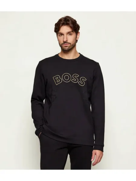 BOSS GREEN Hanorac Salbo Iconic negru
